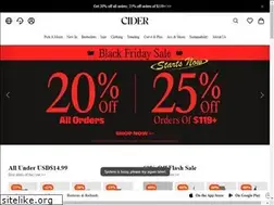 Sites similar to shopcider.com